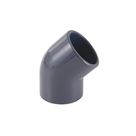 Coude pression FF 63mm à 45° à coller