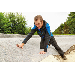 Feutre de sécurité gris 400g/m2 en 2m de large prix au m²