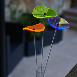 Lot de 3 Petites Fleurs de Soleil Lucille (lemon, orange, bleu)