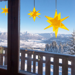 Grande étoile Estrella 3D Jaune