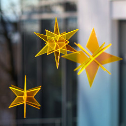 Grande étoile Estrella 3D Jaune