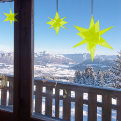 Grande étoile Estrella 3D Verte