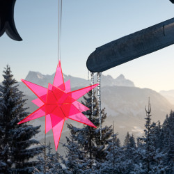 Grande étoile Estrella 3D Rouge