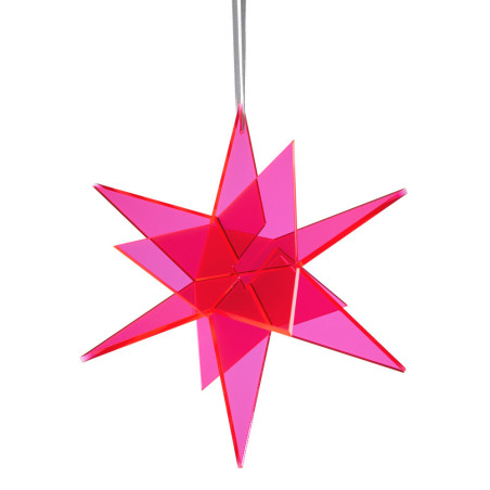 Grande étoile Estrella 3D Rouge