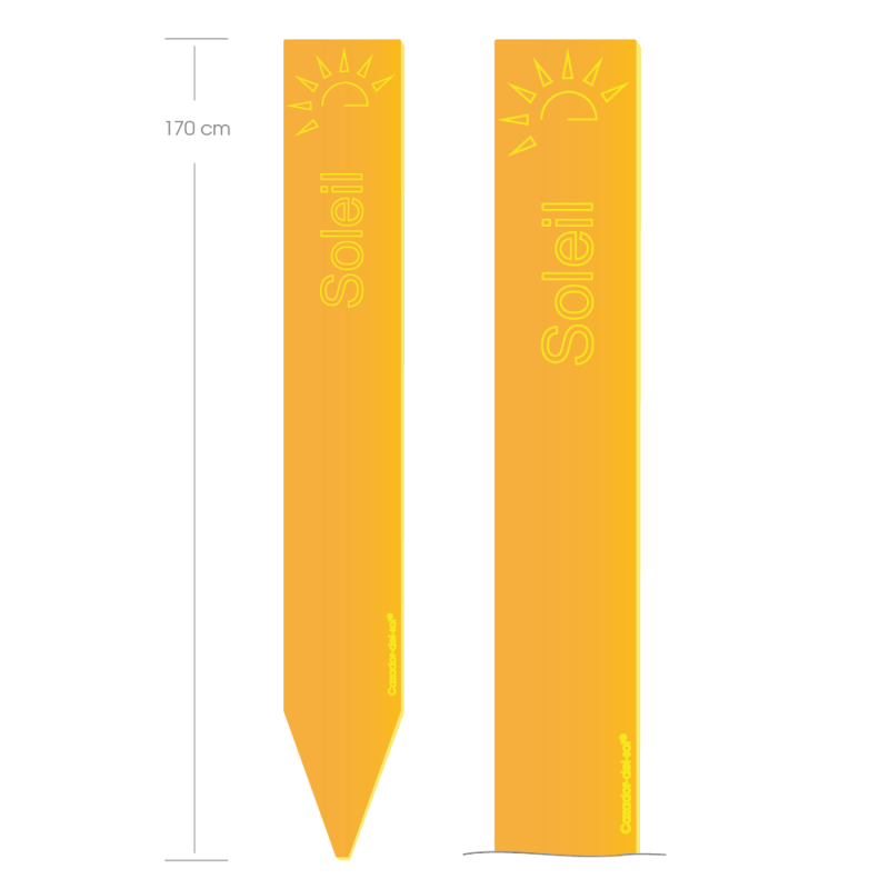 Grande Stèle Jaune « Soleil »