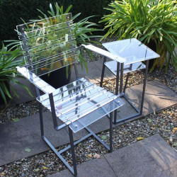 sunart® dialogue ensemble de meubles lumineux Transparent