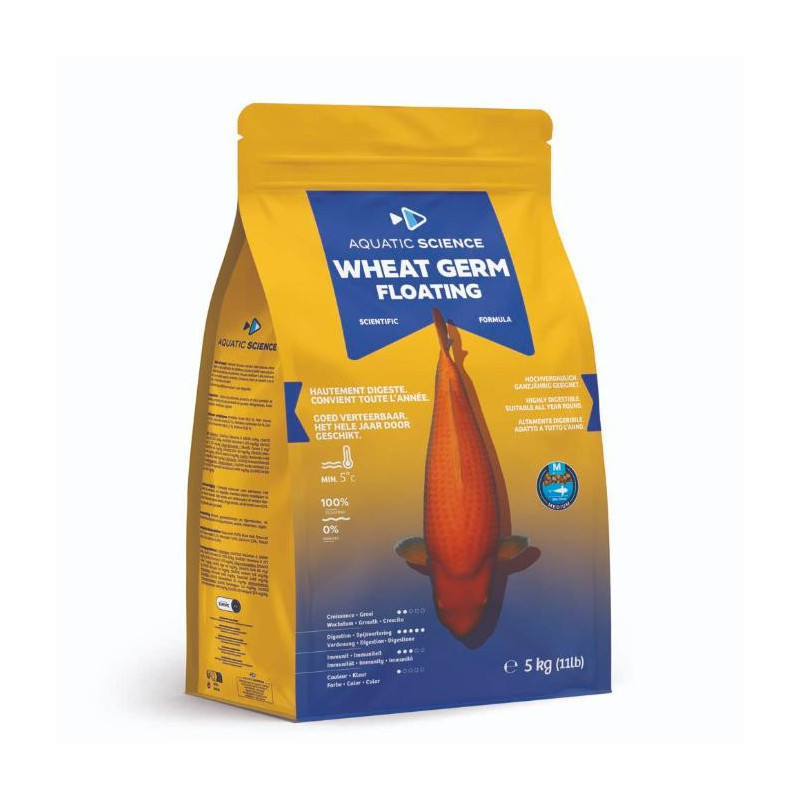 Aquatic Science Wheat Germ Floating SMALL 5kg