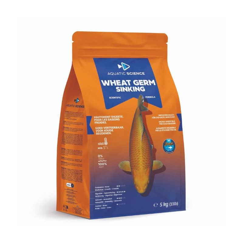 Aquatic Science Wheat Germ Sinking MEDIUM 5kg