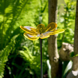 Fleur de soleil Medio Nea ondulée jaune