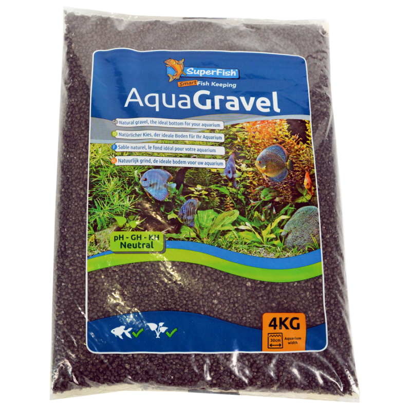 Gravier décoratif naturel pour aquarium