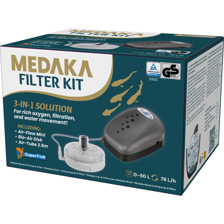 Gardez vos Medaka en bonne santé et l'eau claire avec ce kit filtrant