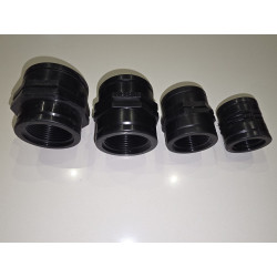 Manchon taraudé PP noir