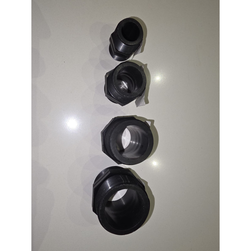 Mamelon fileté PP Noir