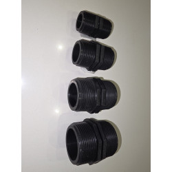 Mamelon fileté PP Noir