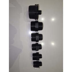 Réduction filetée PP Noir