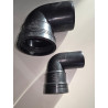 Coude 90° MF à lèvre PP noir
