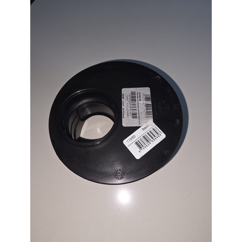 Réduction excentrique à lèvre FM PP Noir