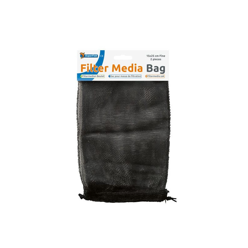 Sac pour masse filtrante 15x25cm, maille fine, lot de 2