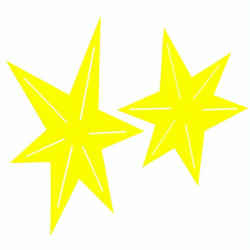 Etoiles "Estrellas'' (lot de 2) Jaune