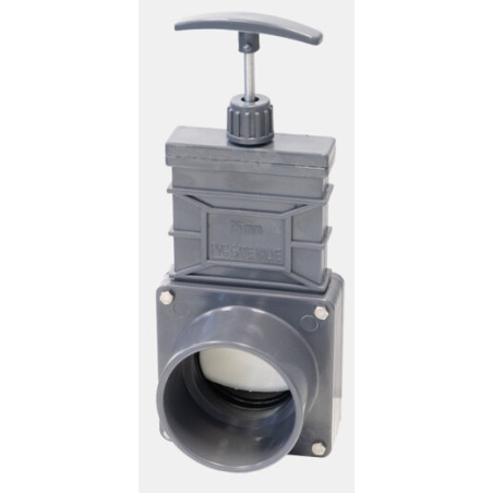 VANNE GUILLOTINE 75 MM A COLLER KOI PRO