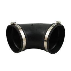 Courbe souple caoutchouc (90°) 125mm