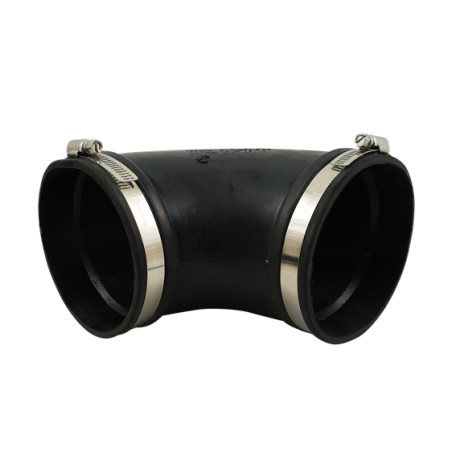 Courbe souple caoutchouc (90°) 125mm