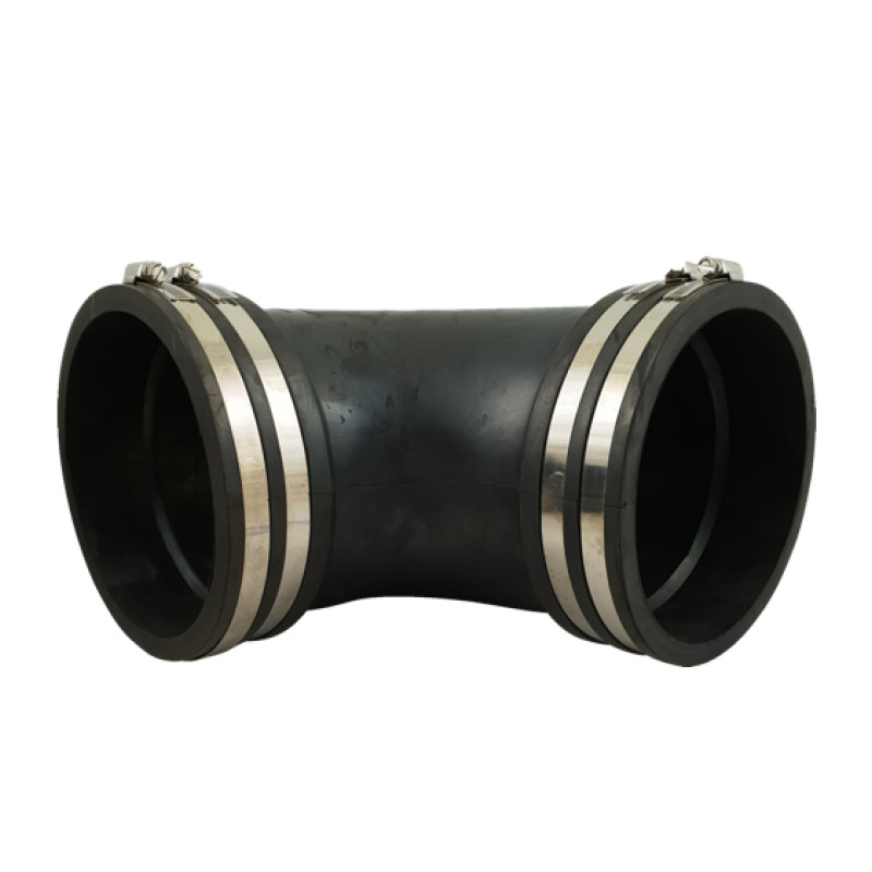 Courbe souple caoutchouc (90°) 160mm