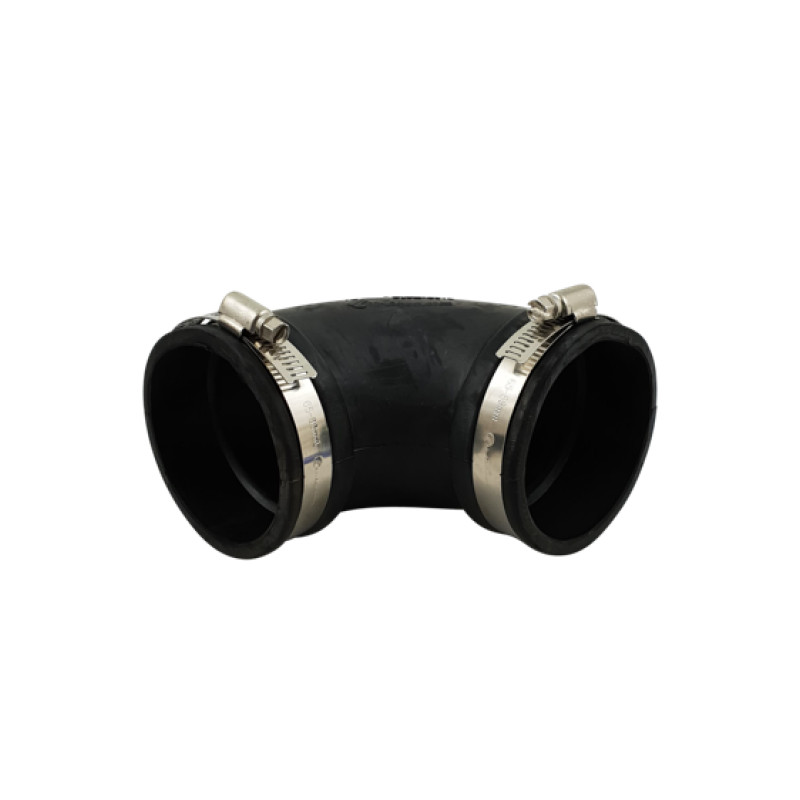 Courbe souple caoutchouc (90°) 75mm