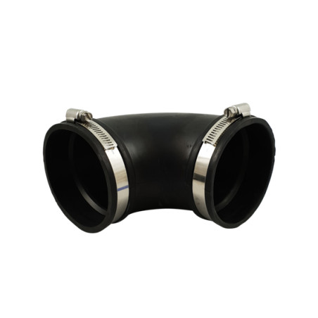 Courbe souple caoutchouc (90°) 90mm