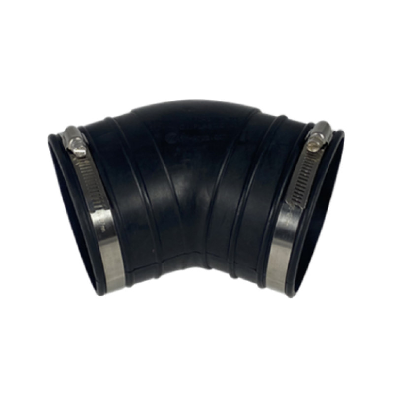 Courbe souple caoutchouc (45°) 125mm