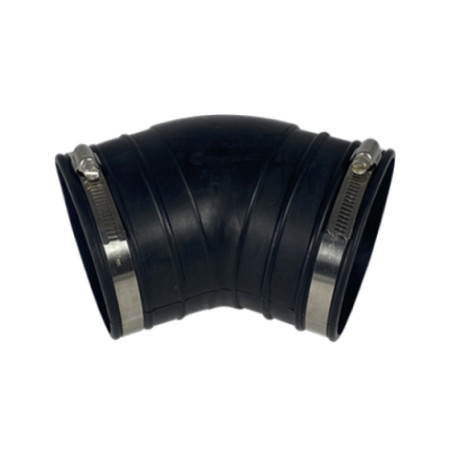 Courbe souple caoutchouc (45°) 125mm