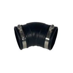 Courbe souple caoutchouc (45°) 75mm