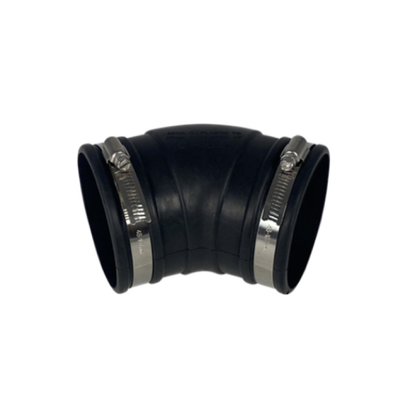 Courbe souple caoutchouc (45°) 90mm