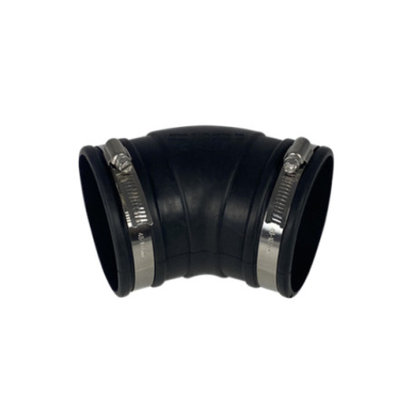 Courbe souple caoutchouc (45°) 90mm