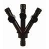 Robinets de dérivation réglable 3 voies 19mm