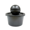 Kit Dubai, jeu d'eau boule anthracite en Terrazzo