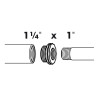Raccord d'extension  1 1/4 " x 1 " 