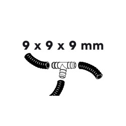 T-pièce 9 mm x 9 mm x 9 mm