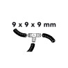 T-pièce 9 mm x 9 mm x 9 mm