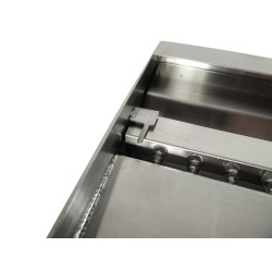 Lame d'eau inox 90cm à encastrer dans un mur Niagara Led Wall