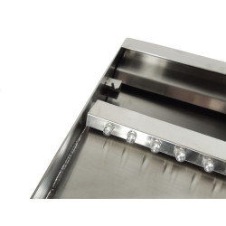 Lame d'eau inox 90cm à encastrer dans un mur Niagara Led Wall