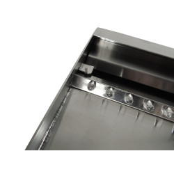 Lame d'eau inox 60cm à encastrer dans un mur Niagara Led Wall