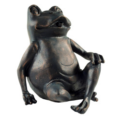 Gargouille Grenouille assise 20.5cm jet d'eau