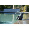 Gargouille Grenouille assise 20.5cm jet d'eau