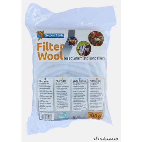 SF Ouate De Filtration Blanche 100 Gr - SuperFish