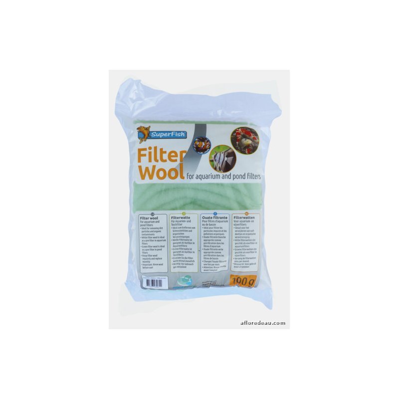 SF Ouate De Filtration Verte Epaisse 100 Gr - SuperFish
