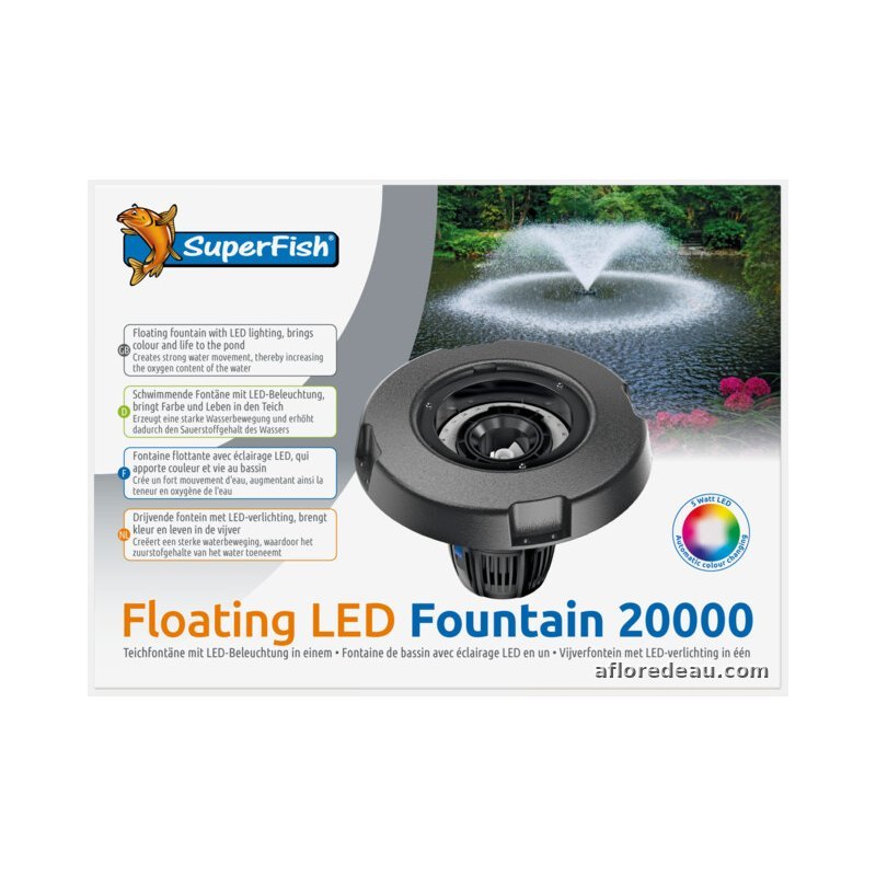 SF Fontaine LED Flottante 20.000-90 Watt - SuperFish