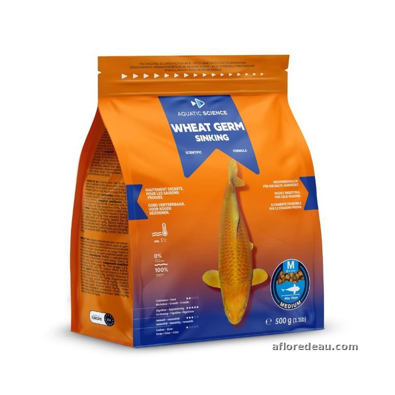 Aquatic Science Wheat Germ Sinking MEDIUM 0,5kg