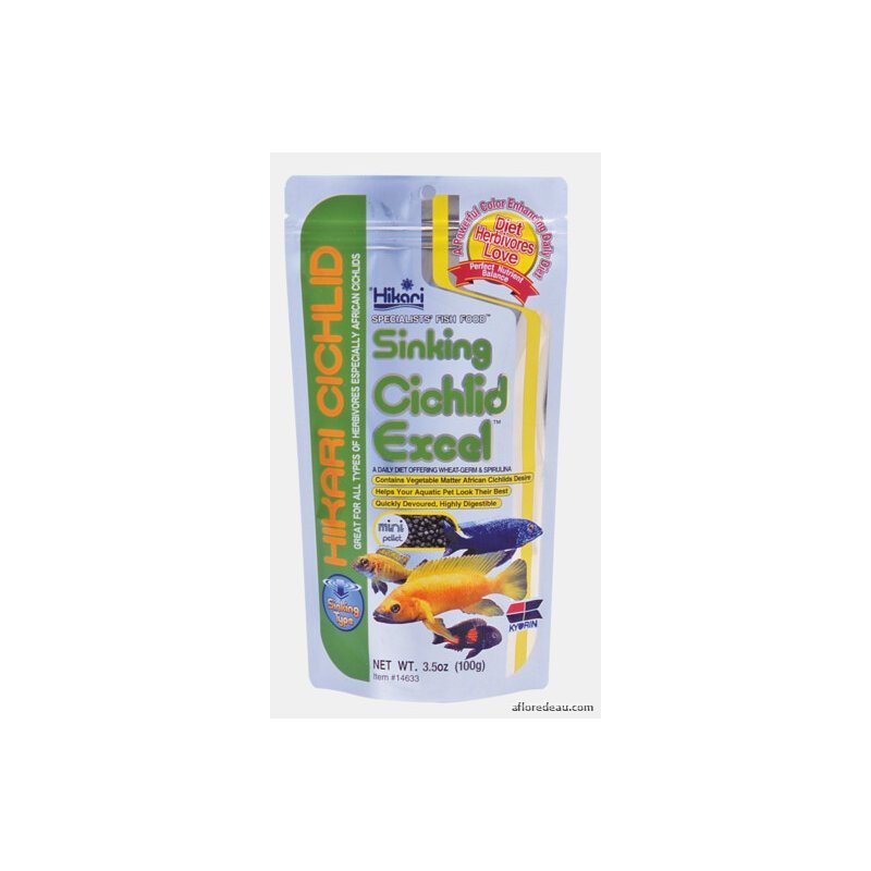 Hikari Cichlid Excel Mini 100 Grammes Coulant