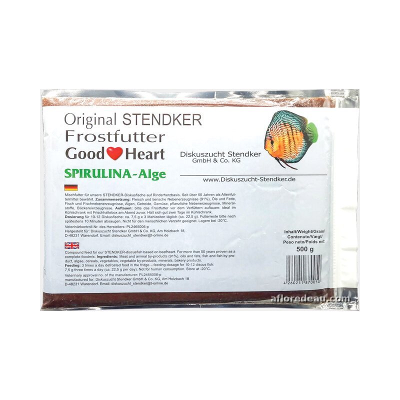 STENDKER GOOD HEART SPIRULINA 500 GR PLAQUE New !!